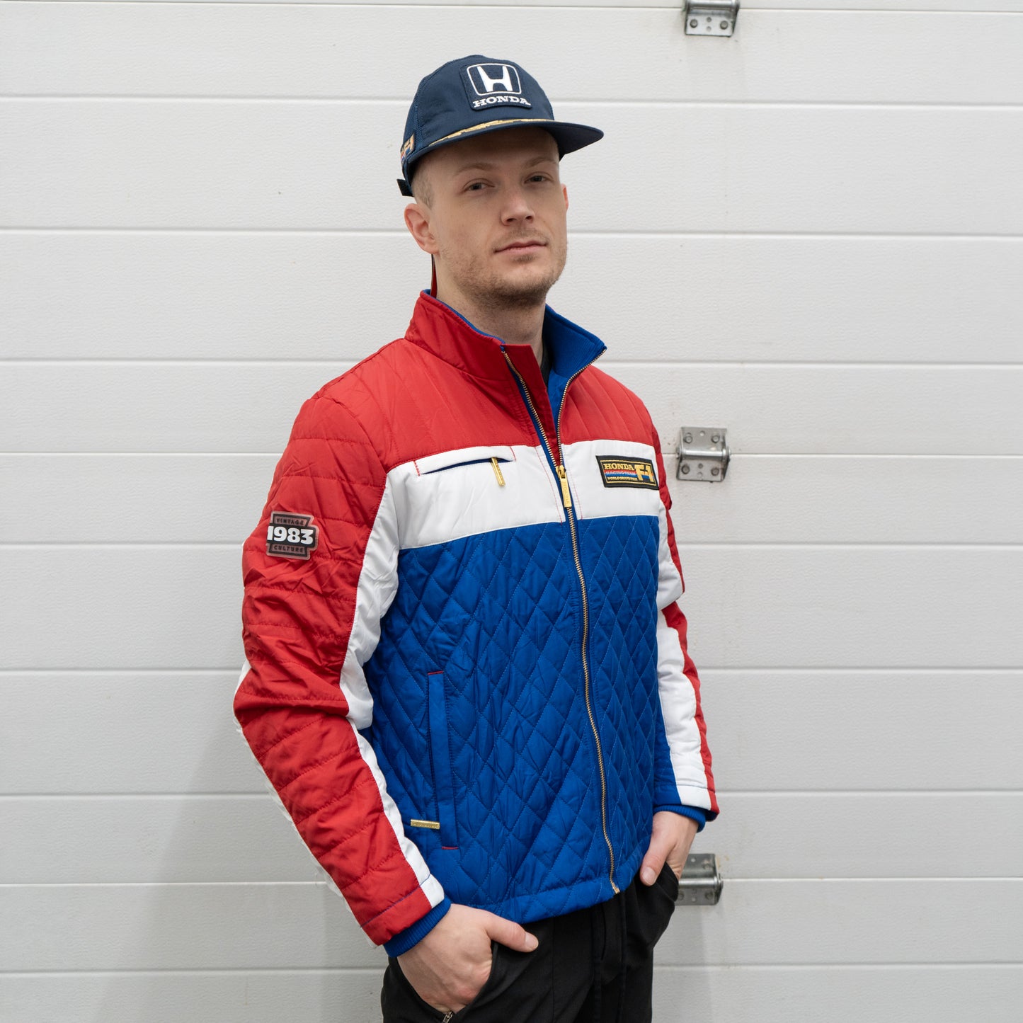 1983 Honda Racing Team F1 Quilted Jacket - Honda Vintage Culture