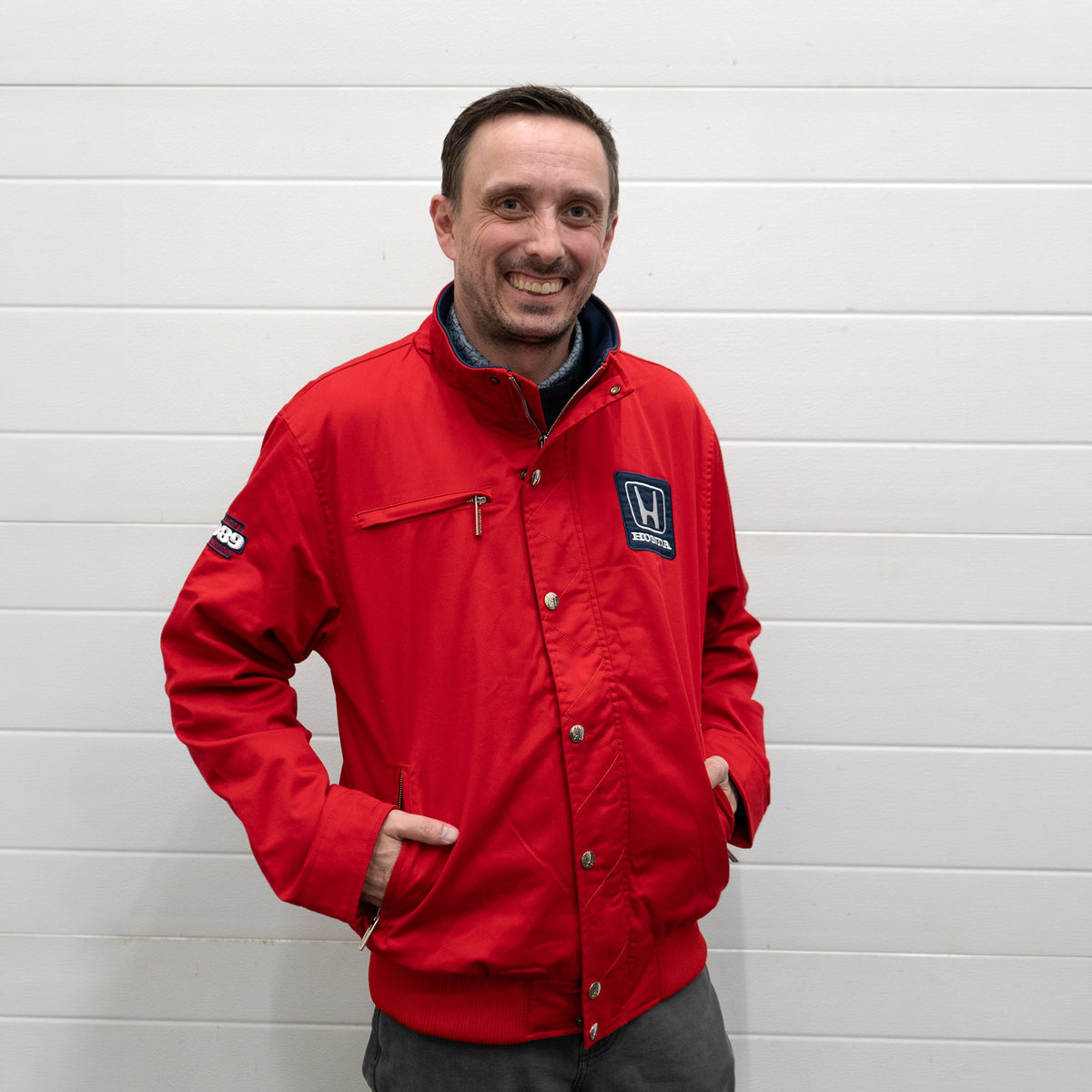 1989 Honda Grand Prix Racing Team Twill Jacket - Honda Vintage Culture