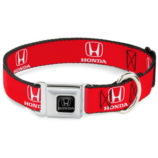 Honda Seatbelt Buckle Collar Honda Logo Red/White - Buckle-Down