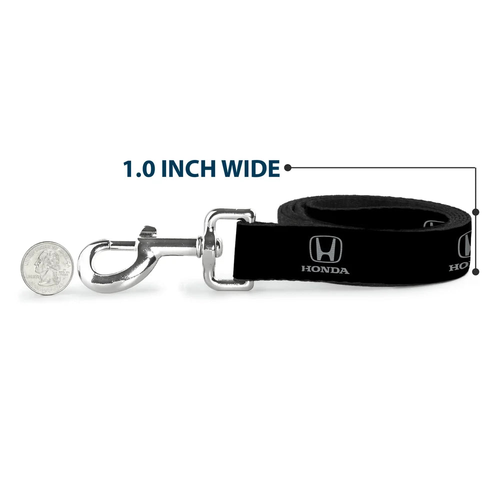 Dog Leash Honda Logo Black/White - Buckle-Down