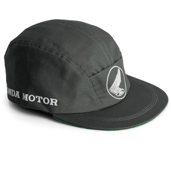 Gray cap with Honda Motor logo on a white background
