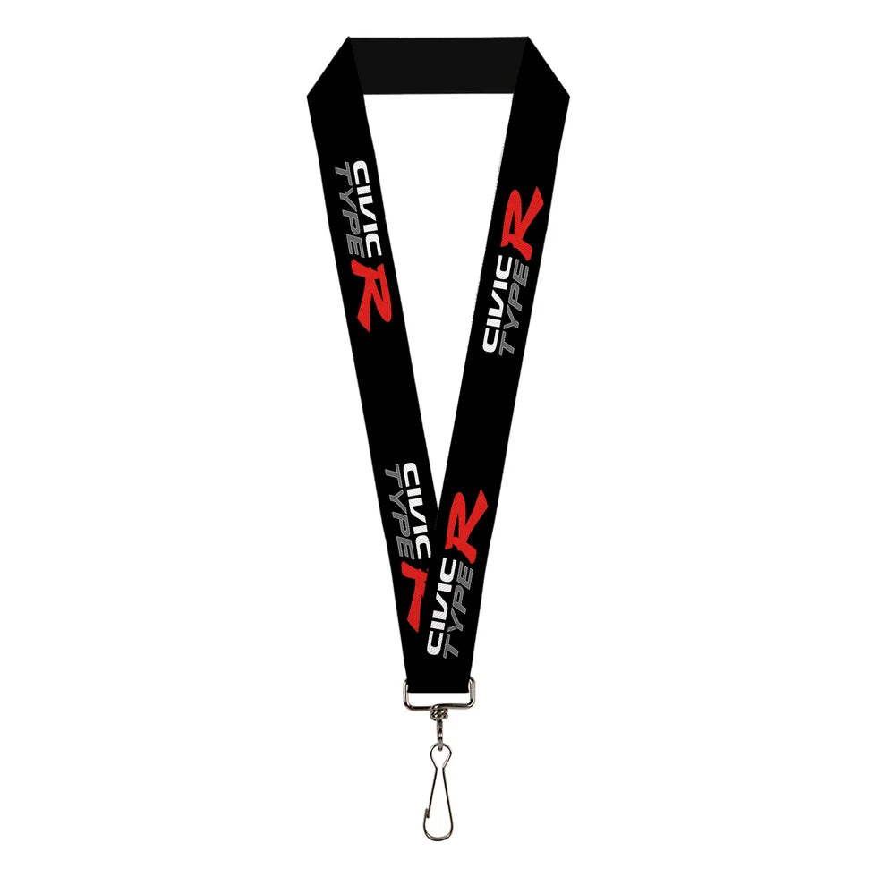 Lanyard - 1.0" - CIVIC TYPE R Black/White/Gray/Red - Buckle-Down